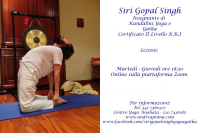 Contatti - Siri Gopal Singh - Insegnante di Yoga, Gatka, Yoga Nidra, Gong, Campane Tibetane